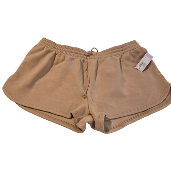 Wild Fable Women's High Rise Brown Sweat Drawstring Shorts Plus Size 2X - Picture 6 of 6